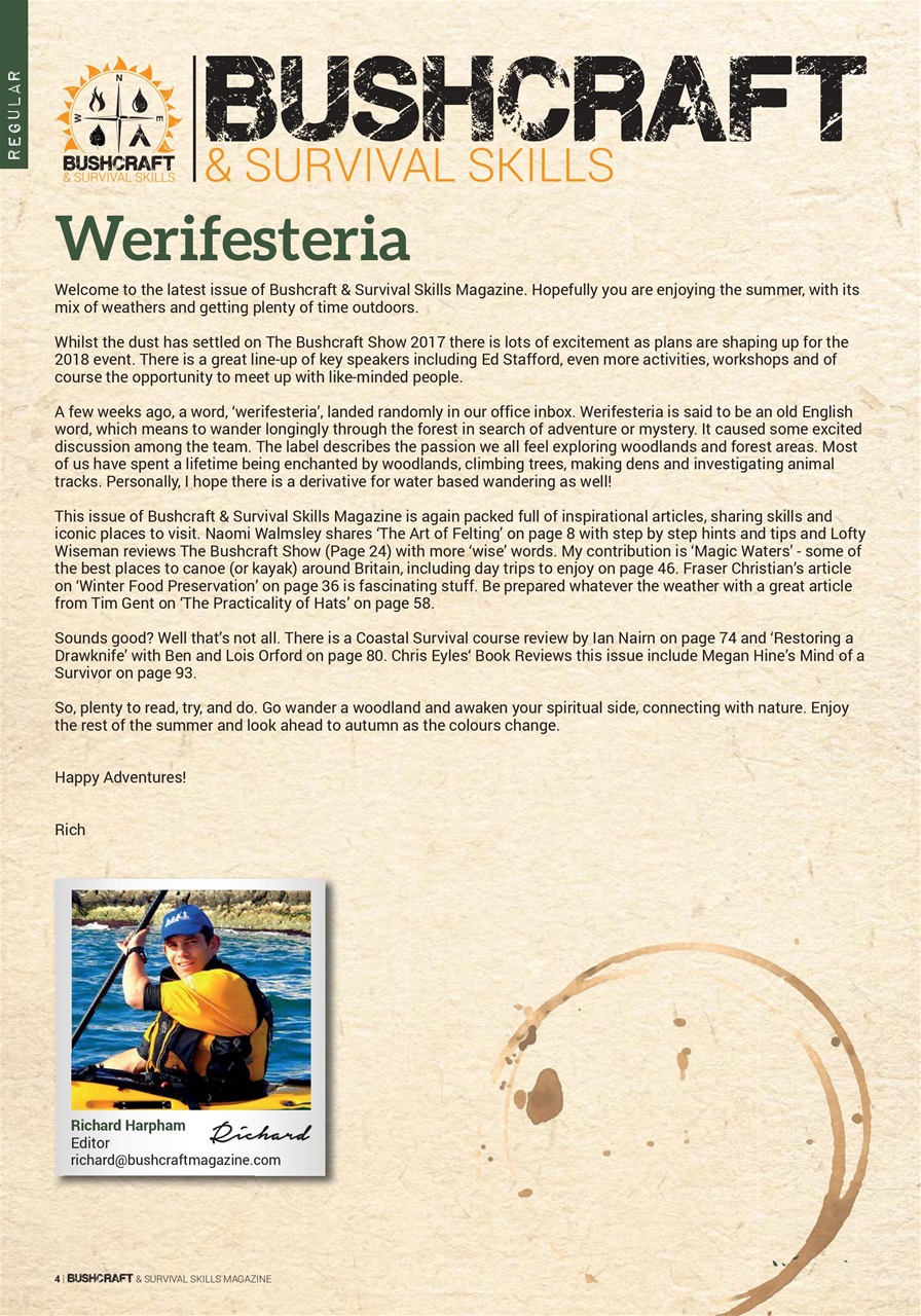 Bushcraft & Survival Skills Magazine Preview Pages