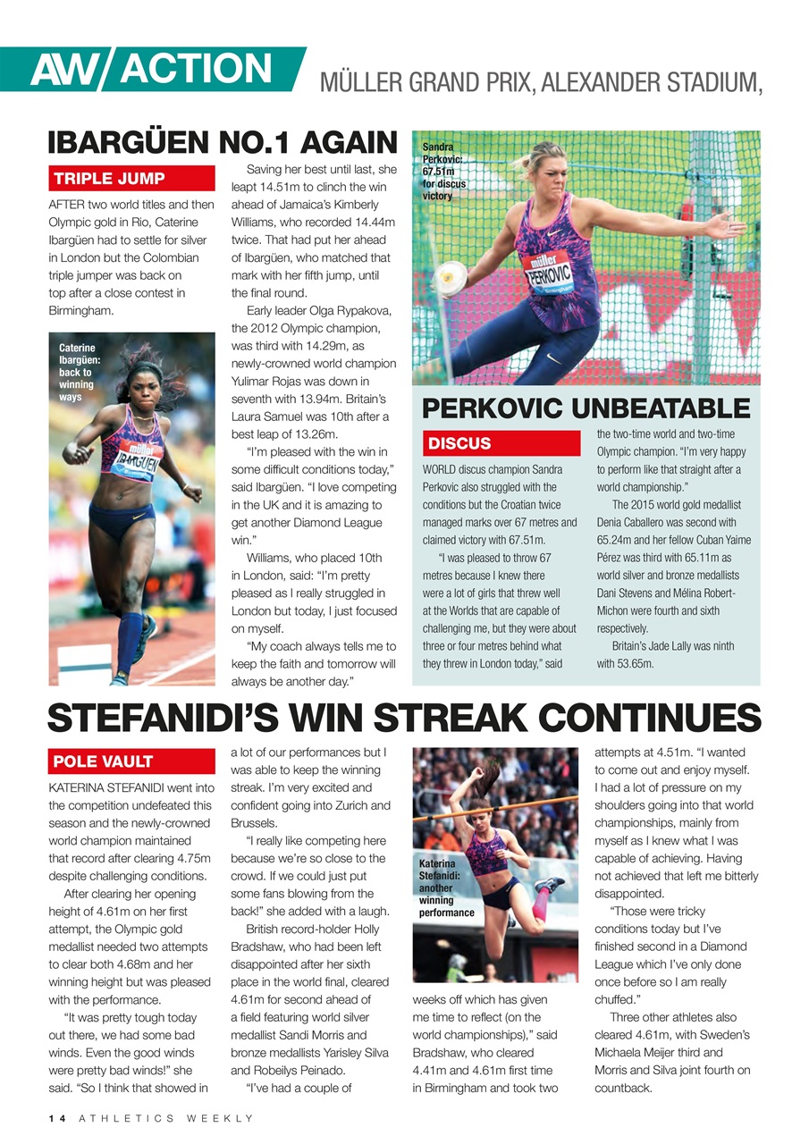 AW – Athletics Weekly Magazine Preview Pages