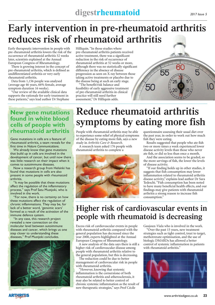 Arthritis Digest Preview Pages