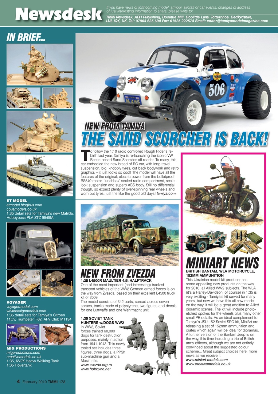 Tamiya Model Magazine Preview Pages