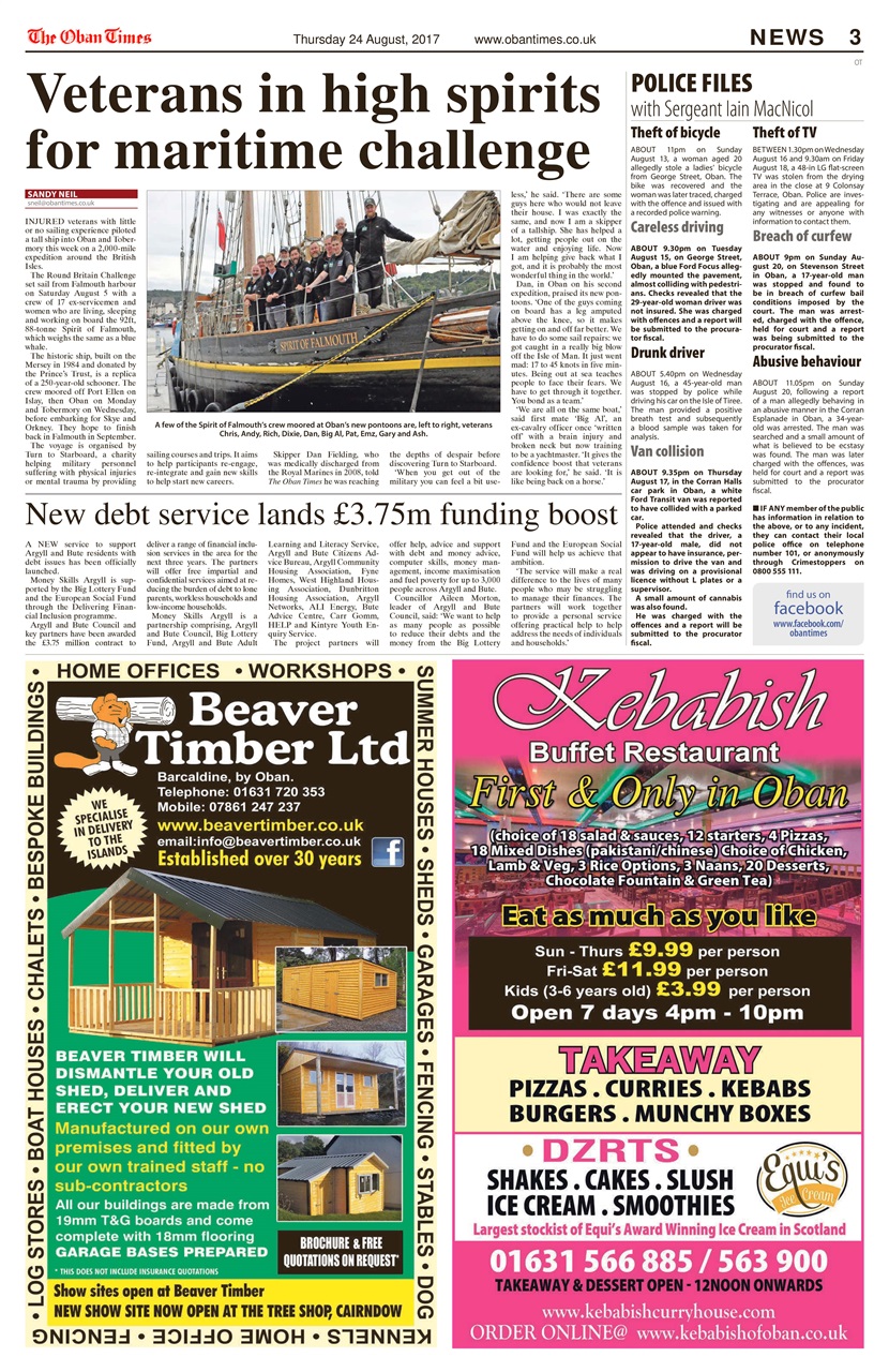 The Oban Times & Lochaber Times Preview Pages