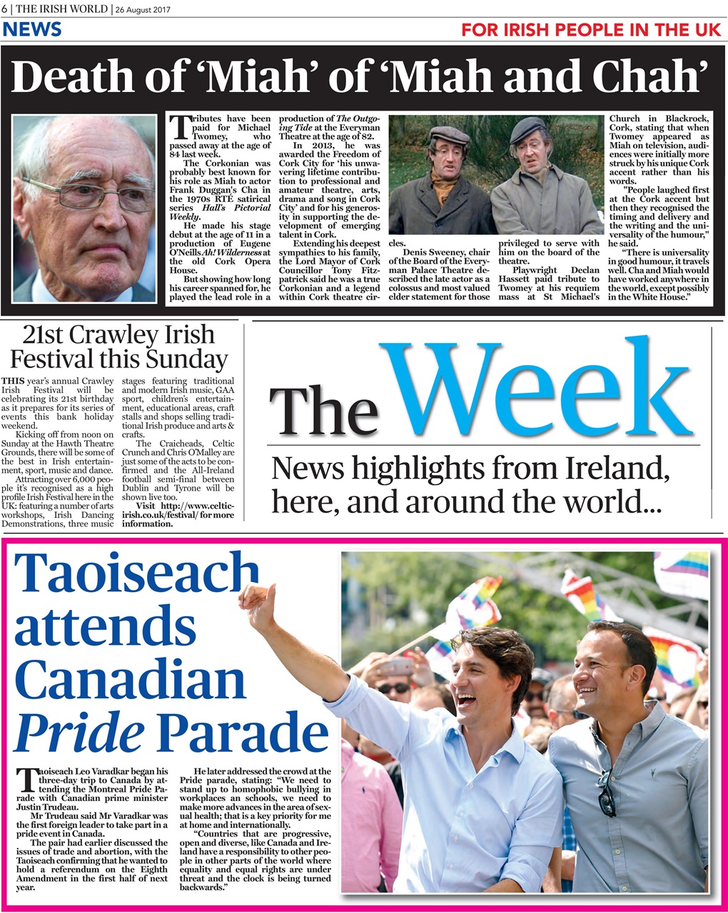 Irish World Preview Pages