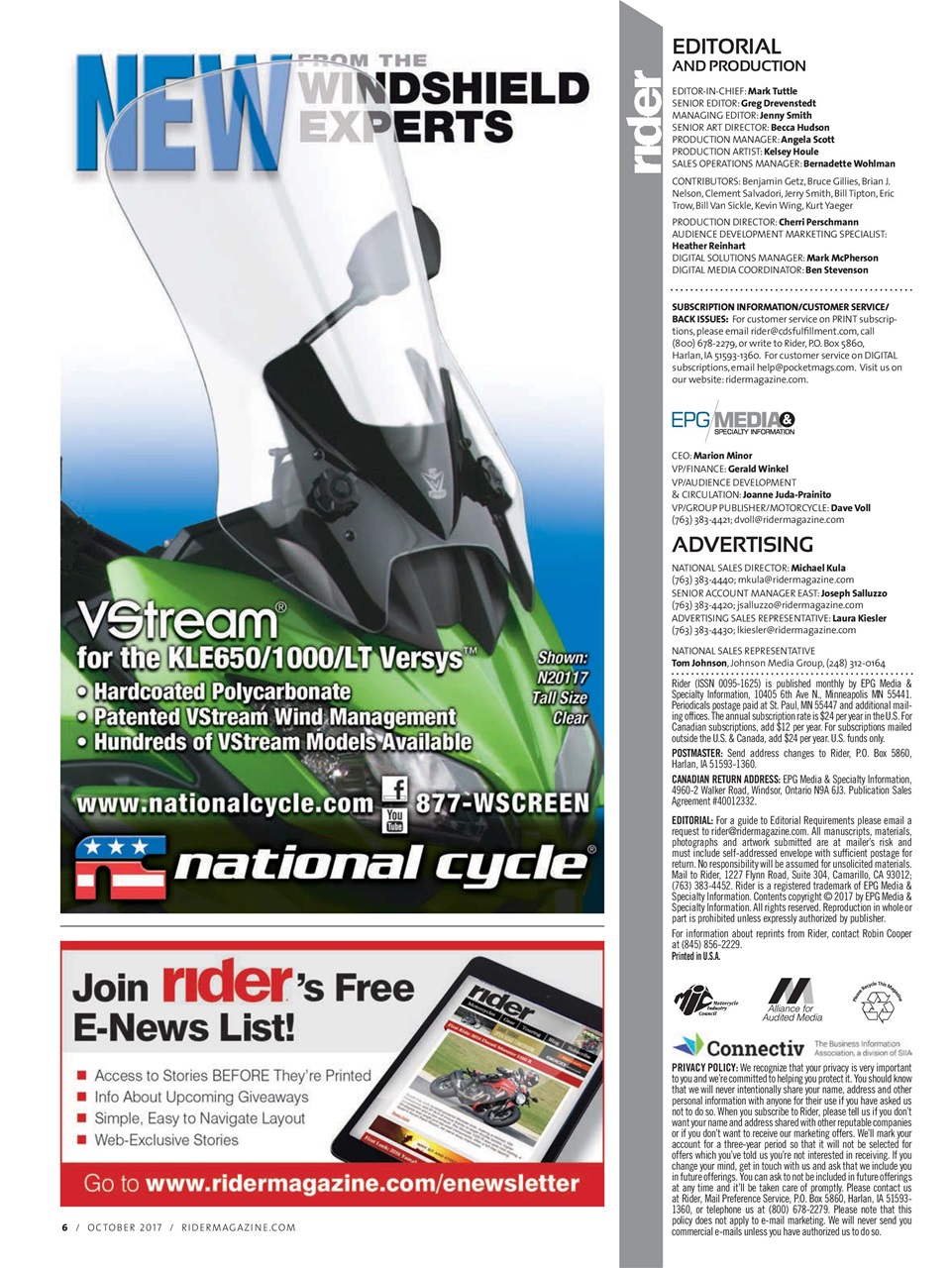 Rider Magazine Preview Pages