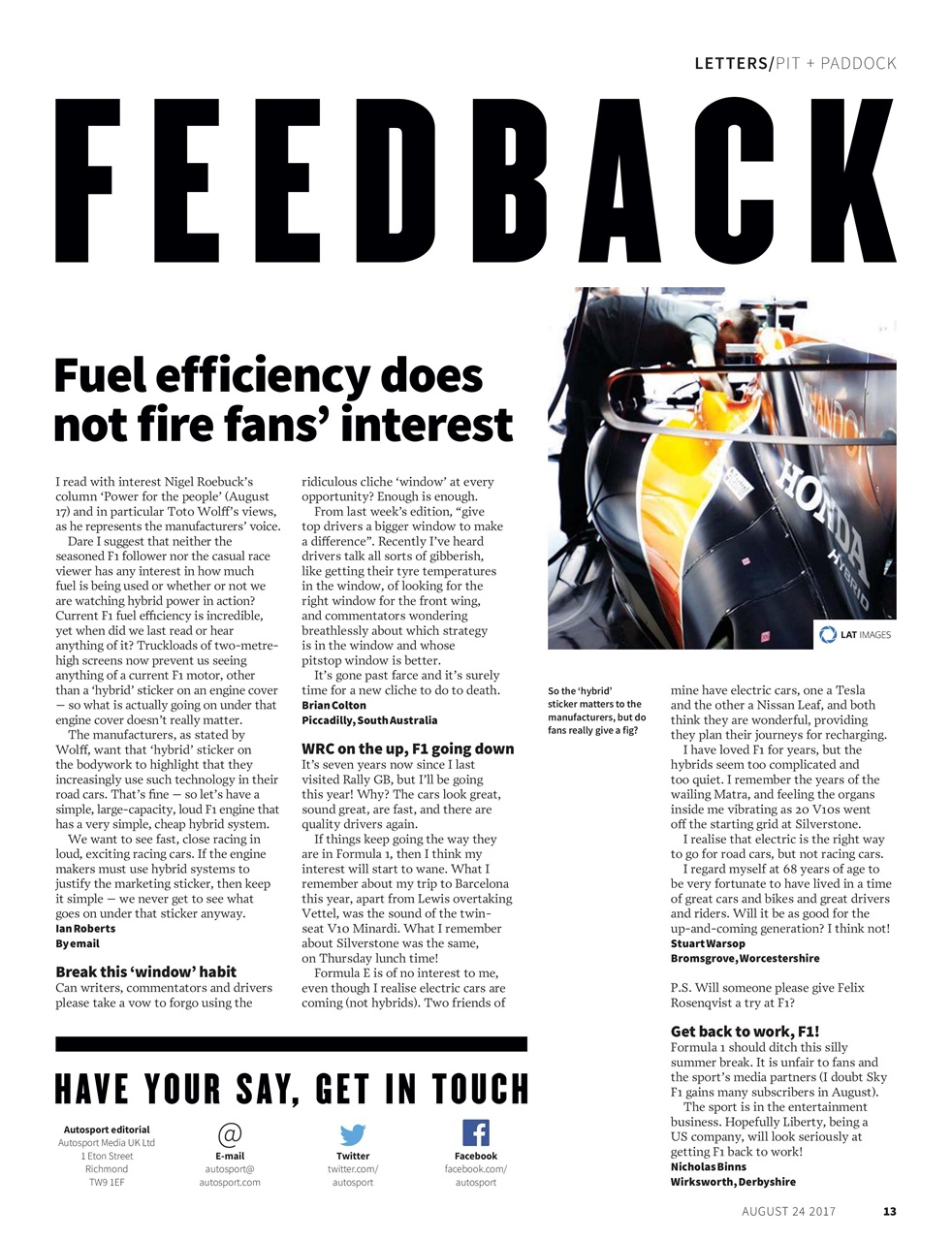 Autosport Preview Pages