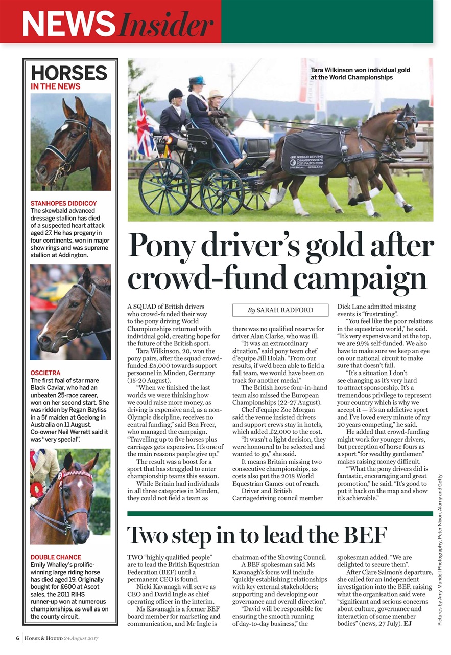 Horse & Hound Preview Pages