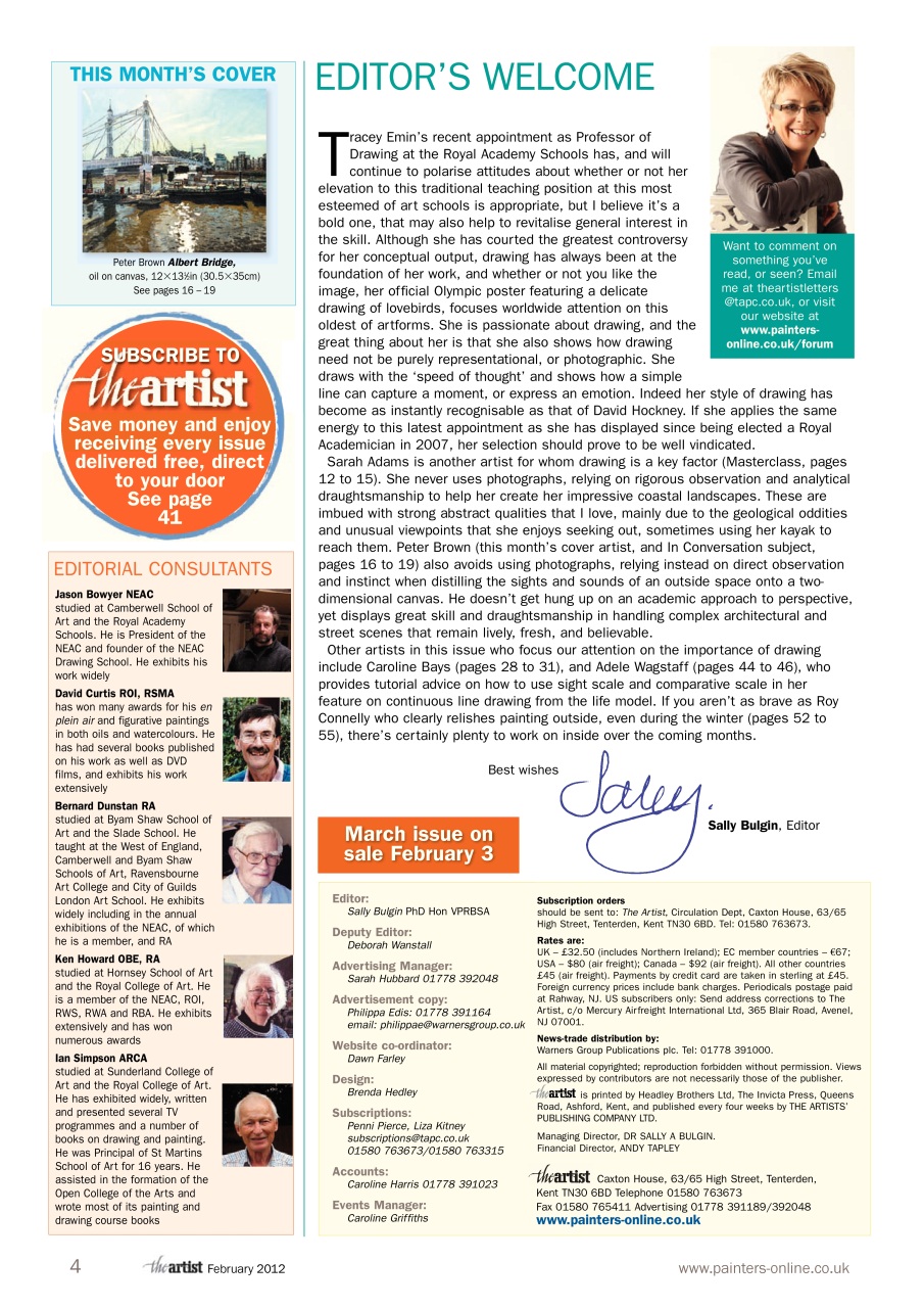 The Artist Preview Pages