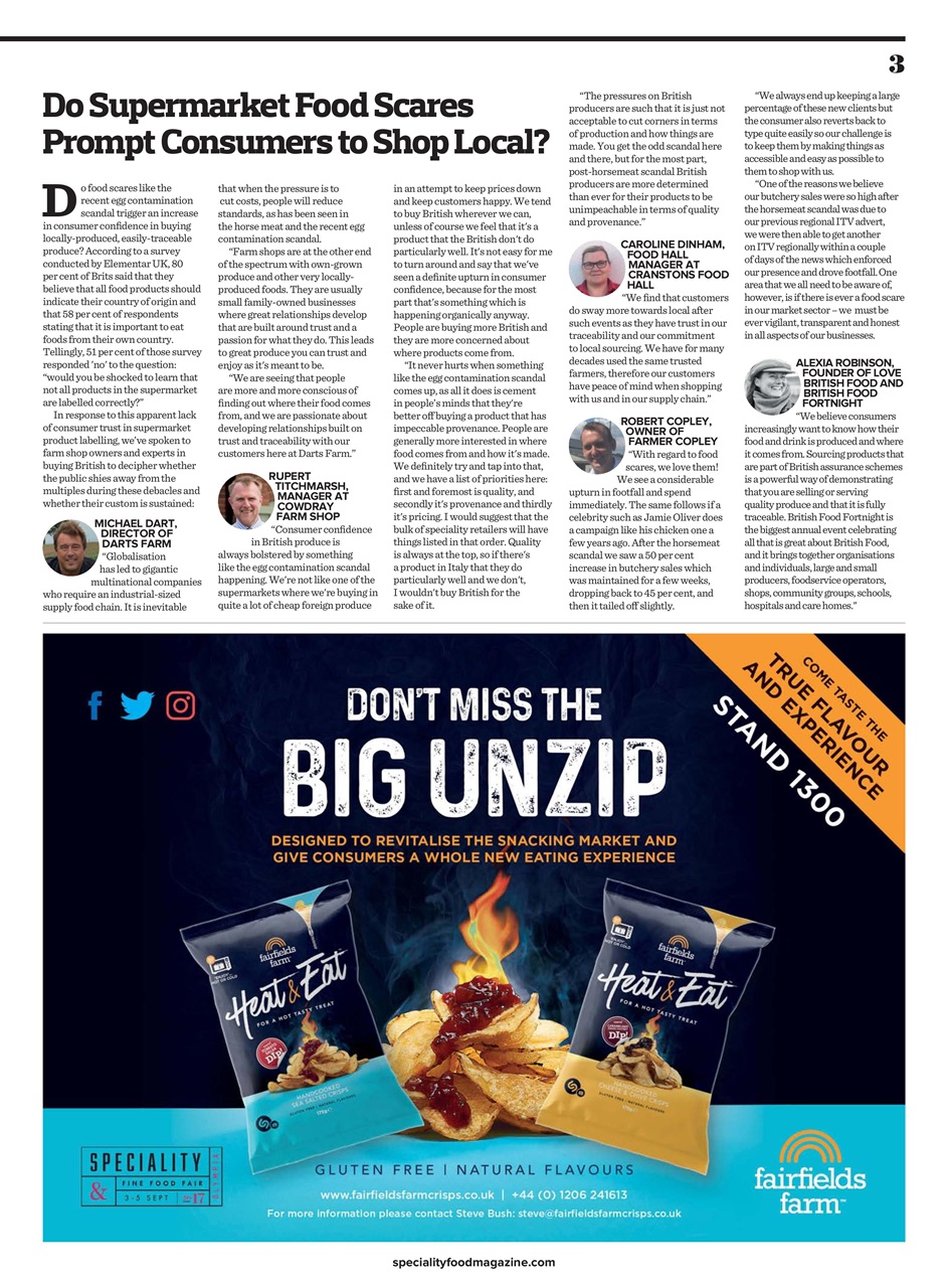 Speciality Food Preview Pages