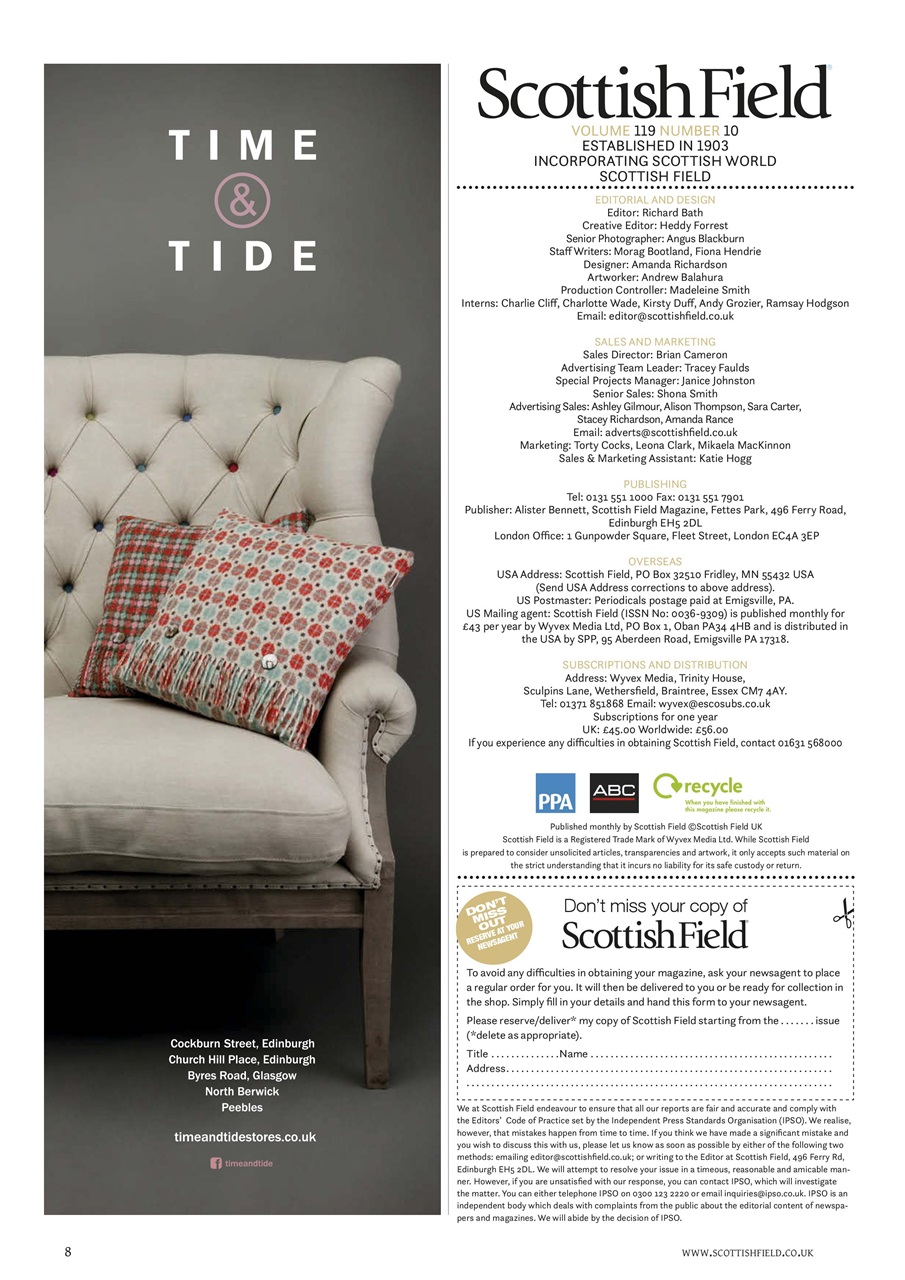 Scottish Field Preview Pages