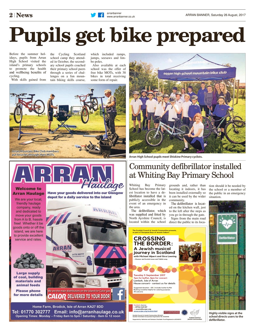 Arran Banner Preview Pages
