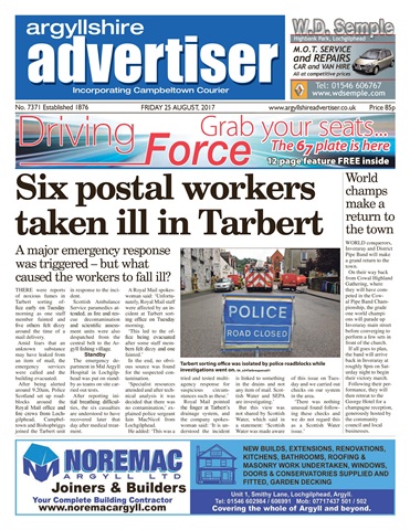 Argyllshire Advertiser issue 25th August 2017