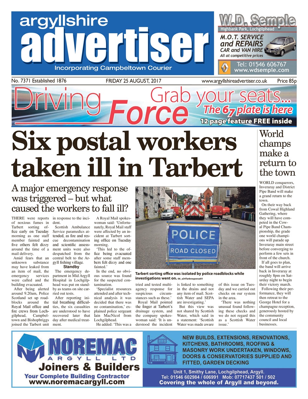 Argyllshire Advertiser Preview Pages