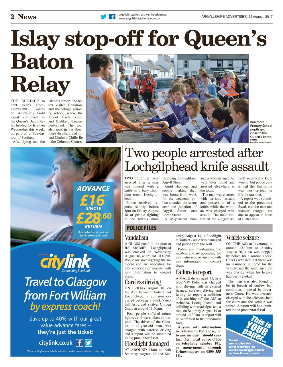 Argyllshire Advertiser Preview Pages