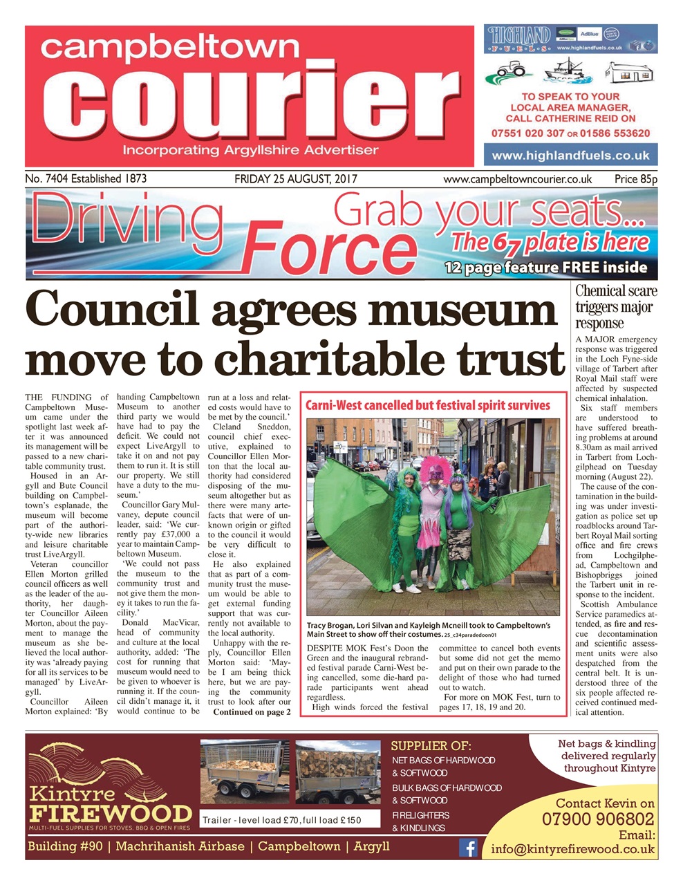 Campbeltown Courier Preview Pages