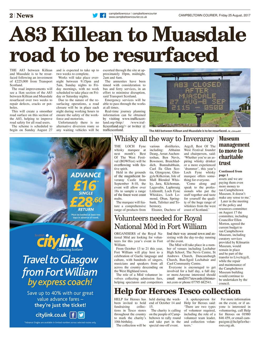 Campbeltown Courier Preview Pages