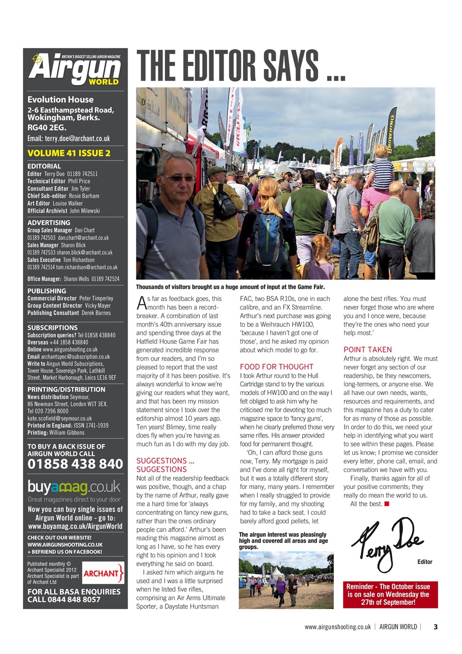 Airgun World Preview Pages