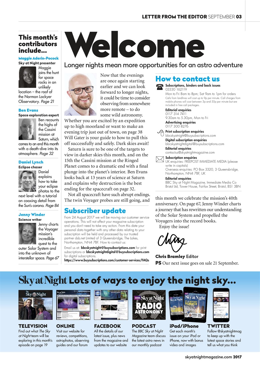 BBC Sky at Night Magazine Preview Pages