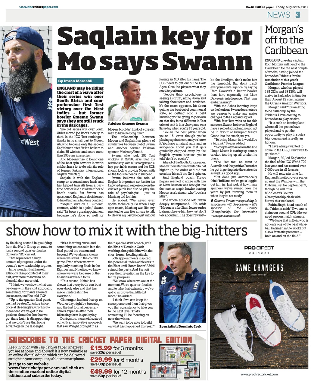 The Cricket Paper Preview Pages