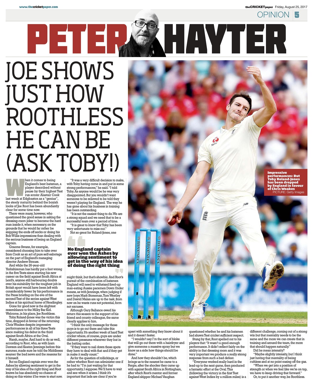 The Cricket Paper Preview Pages