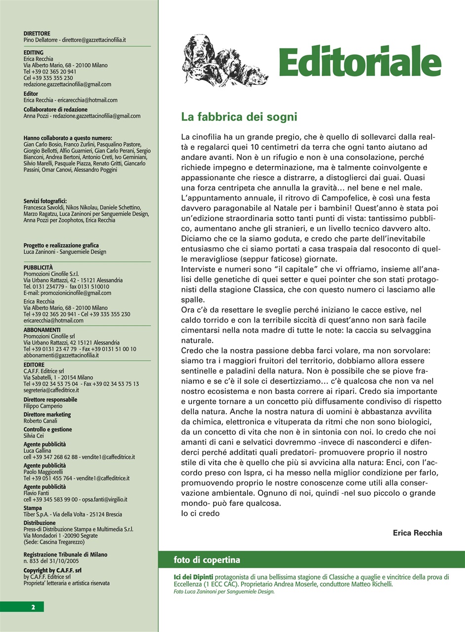 La Gazzetta Della Cinofilia Venatoria Preview Pages