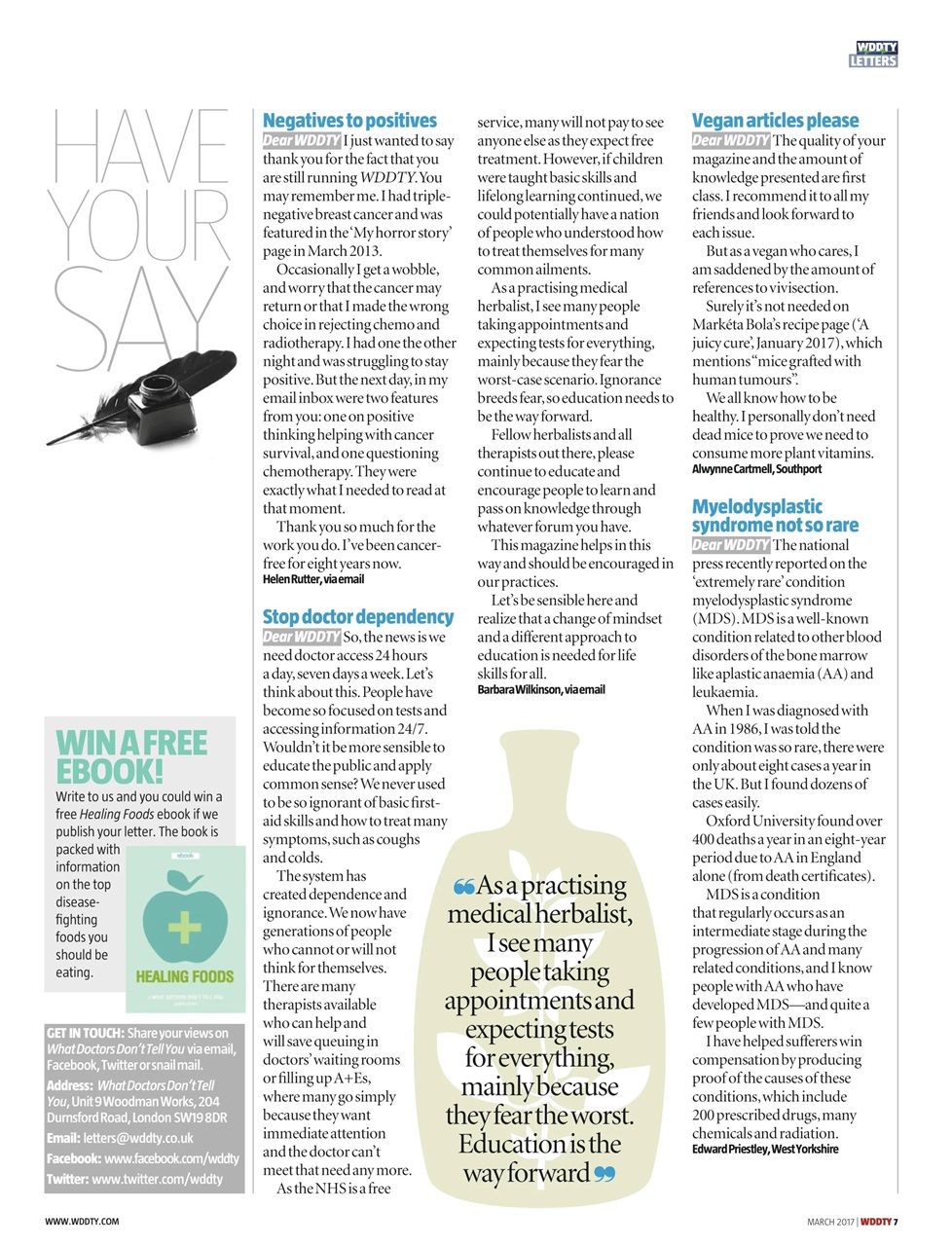 What Doctors Don't Tell You Preview Pages