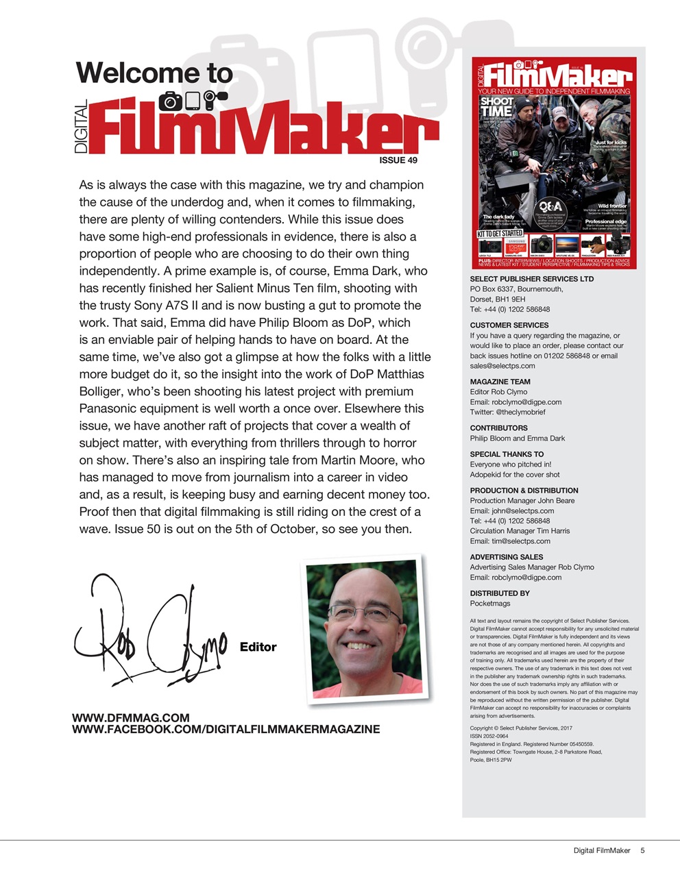 Digital FilmMaker Preview Pages