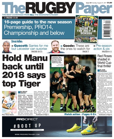 The Rugby Paper issue 27th Aug 2017