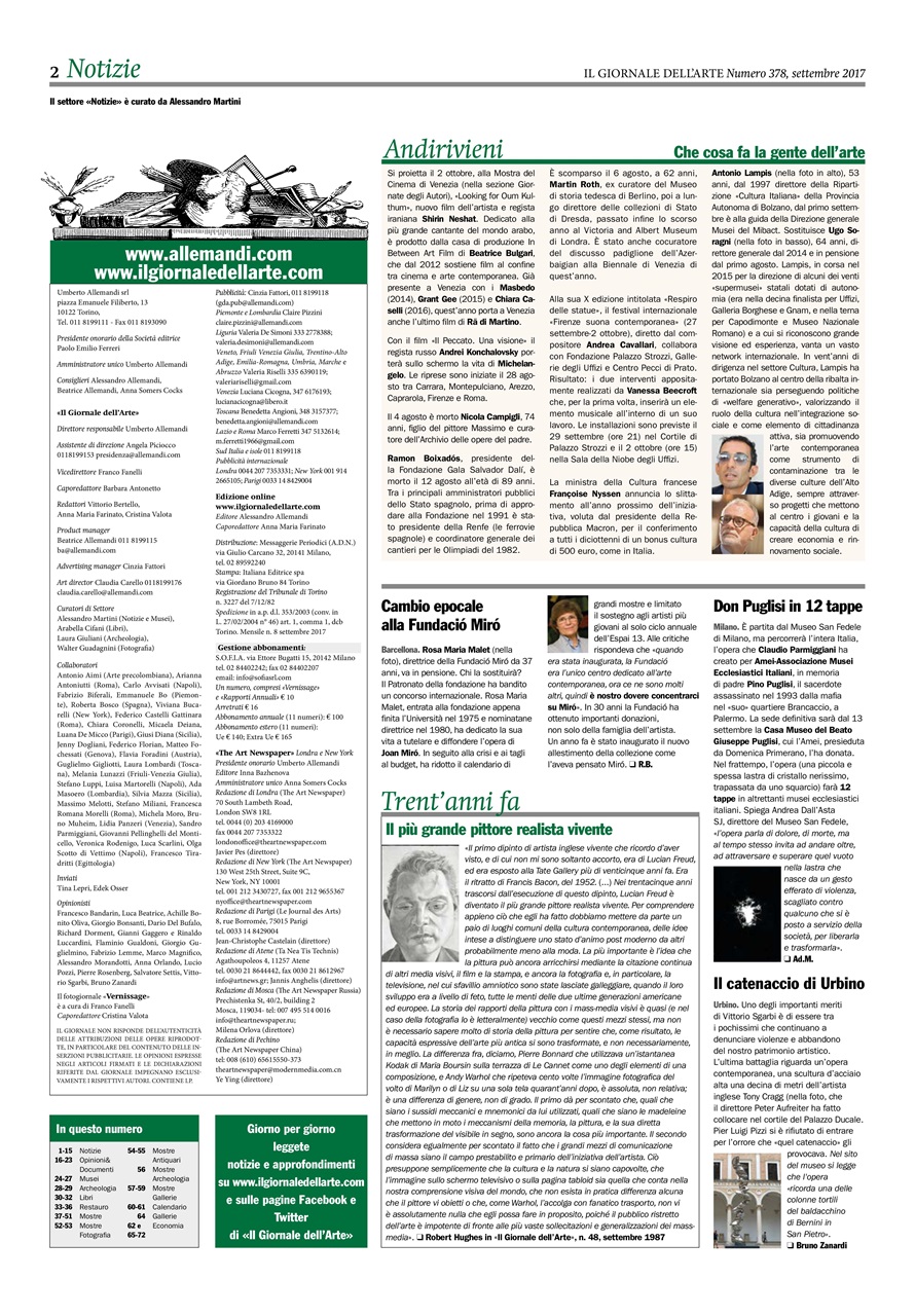 Il Giornale Dell’Arte Preview Pages