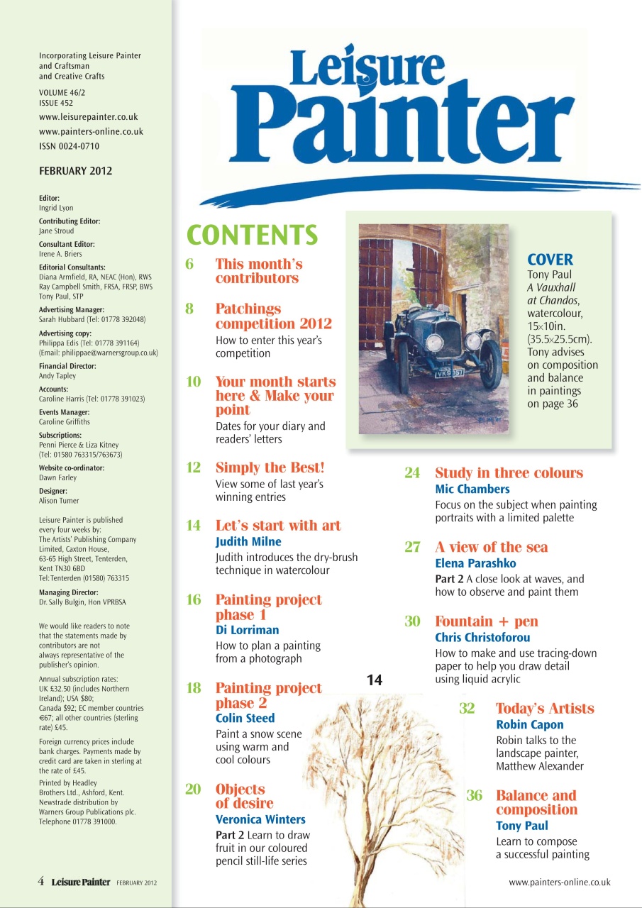 Leisure Painter & The Artist Preview Pages