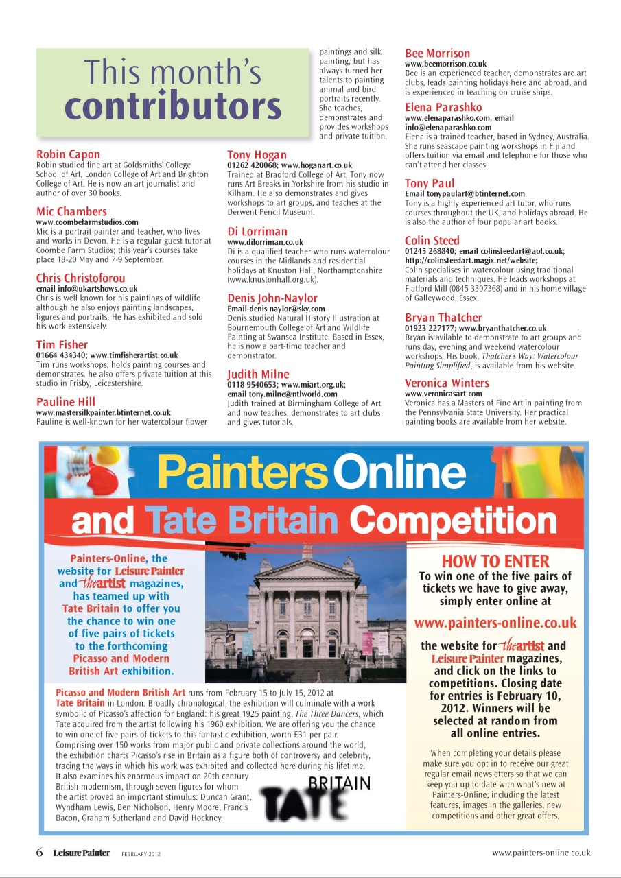 Leisure Painter & The Artist Preview Pages