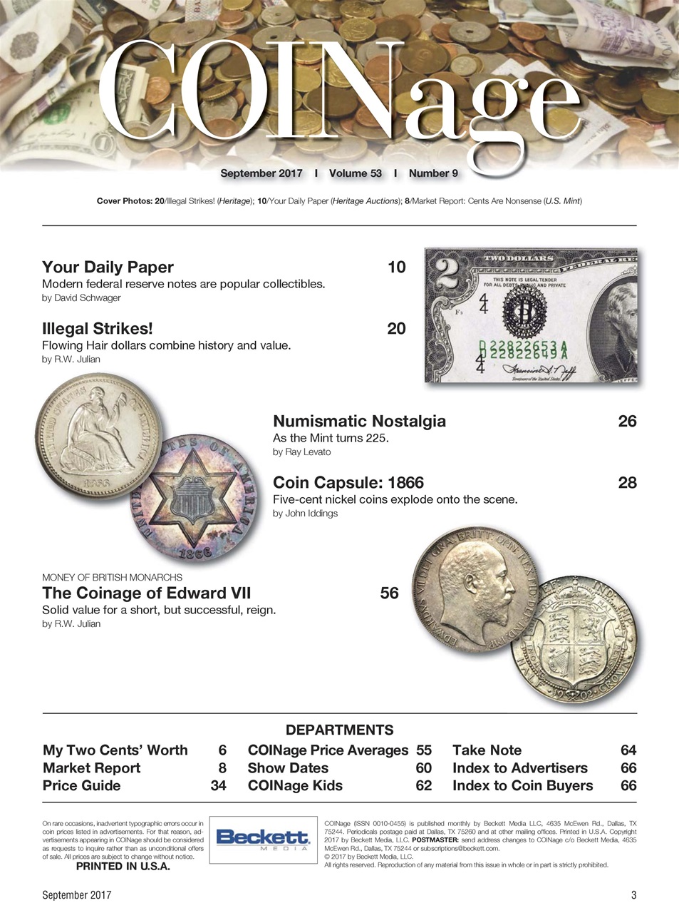 COINage Magazine Preview Pages