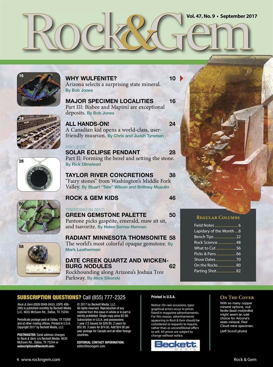 Rock&Gem Magazine Preview Pages