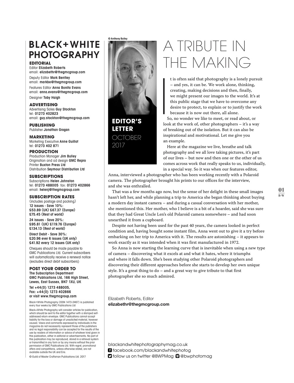 Black+White Photography Preview Pages