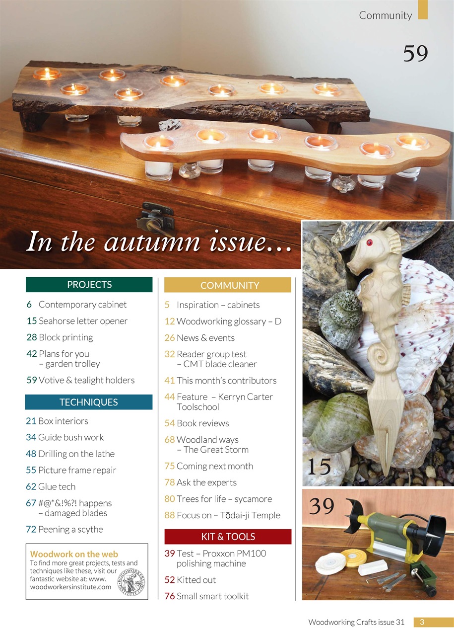 Woodworking Crafts Magazine Preview Pages