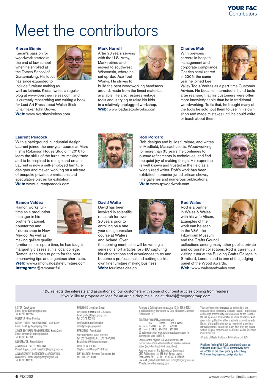 Furniture & Cabinetmaking Preview Pages