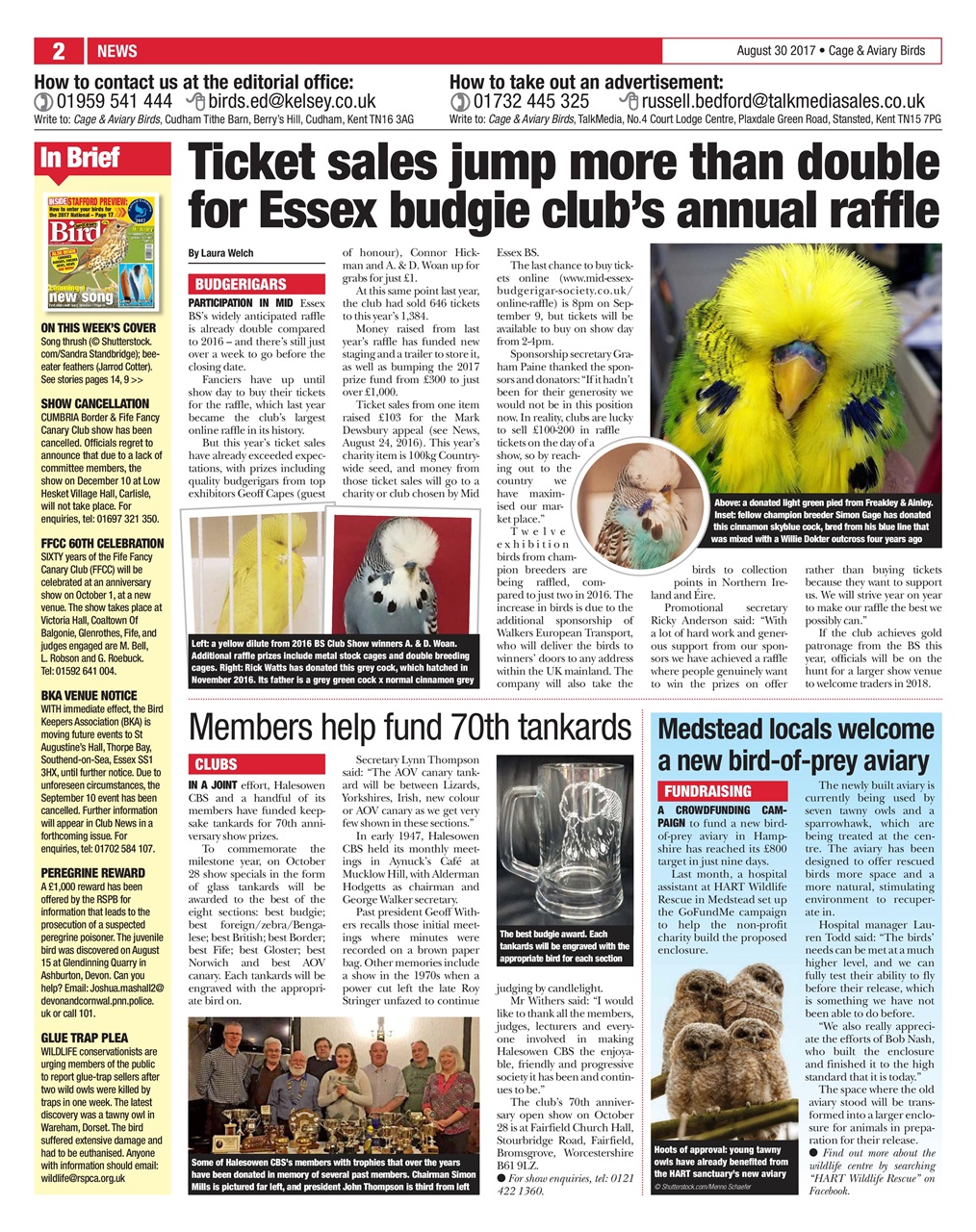 Cage & Aviary Birds Preview Pages