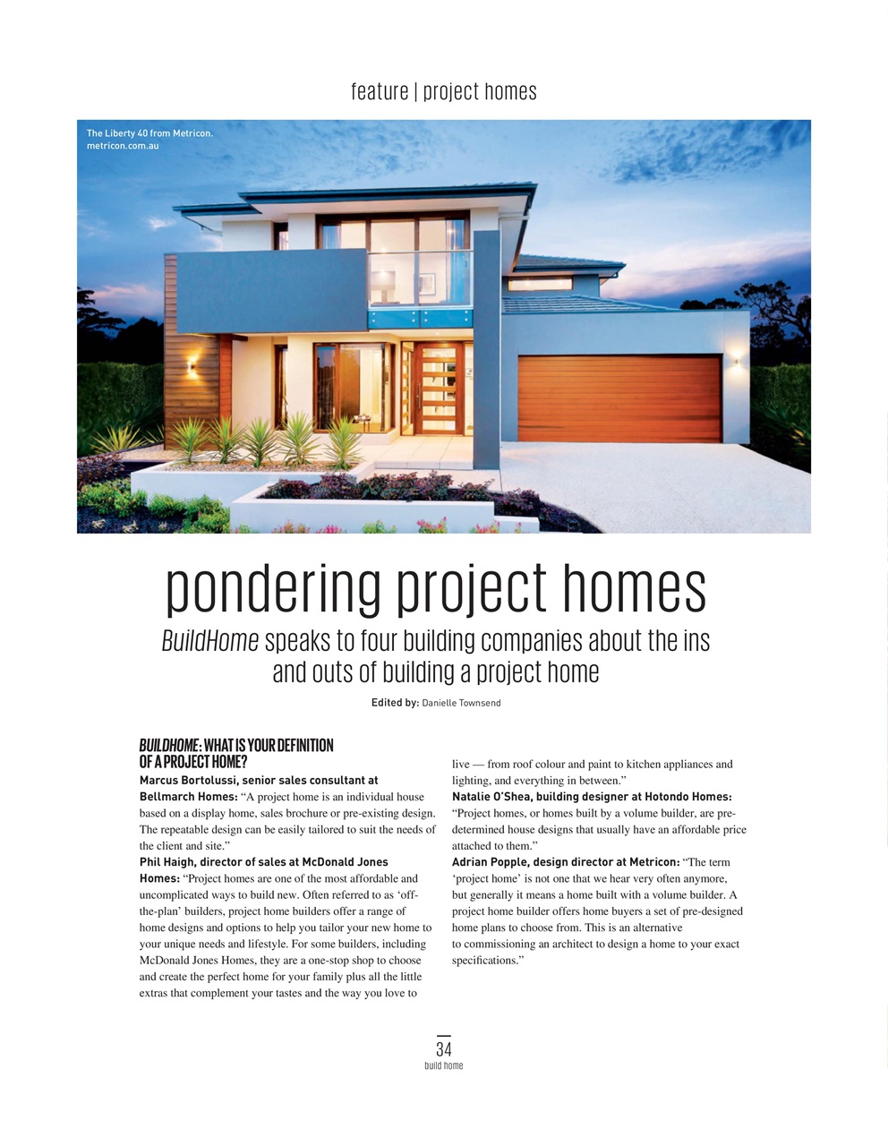 Build Home Preview Pages