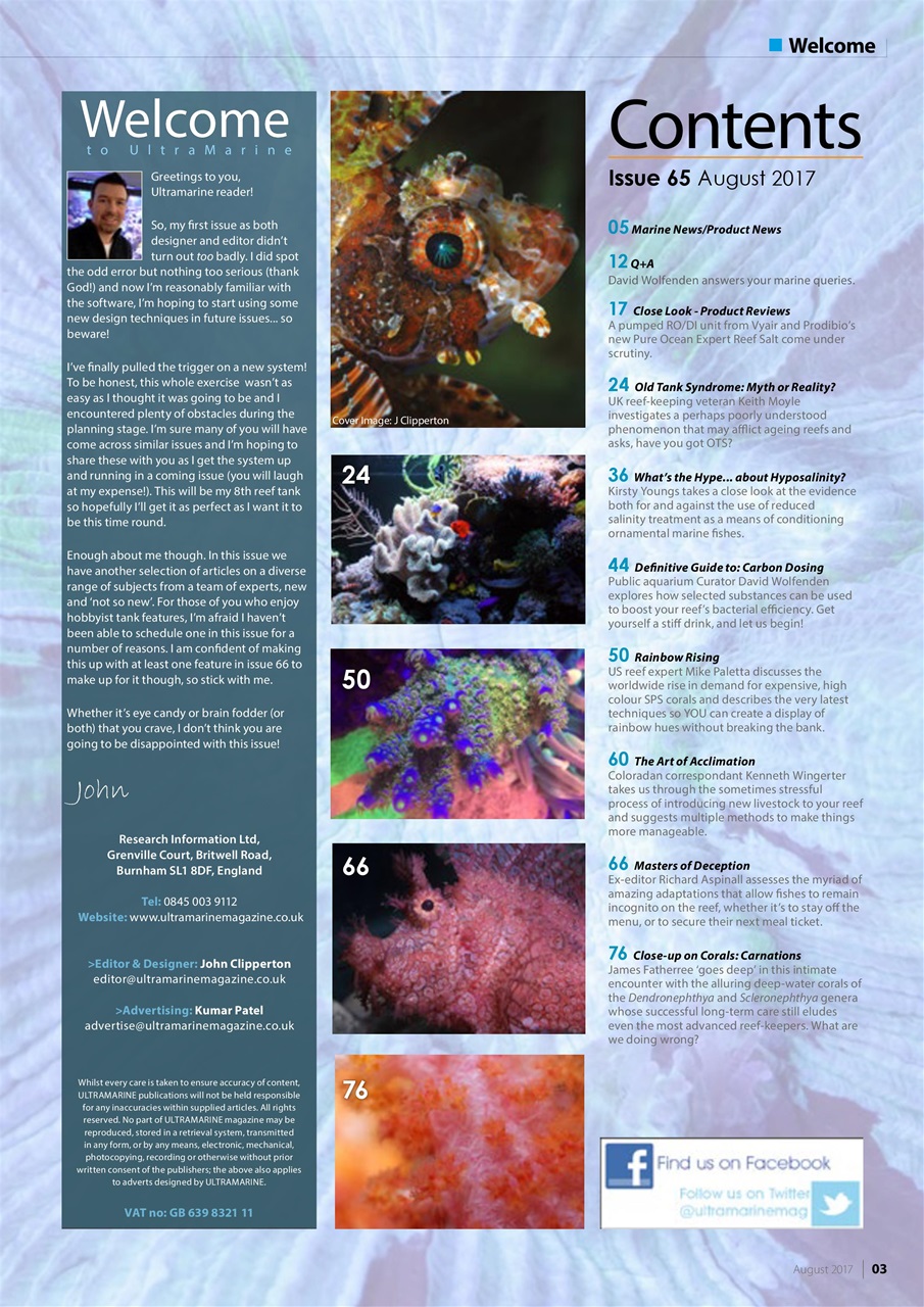 UltraMarine Magazine Preview Pages