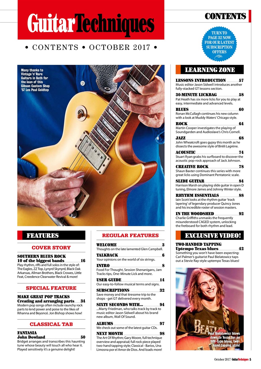 Guitar Techniques Preview Pages
