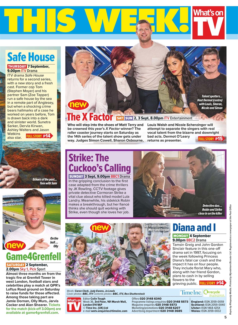 What's on TV Preview Pages