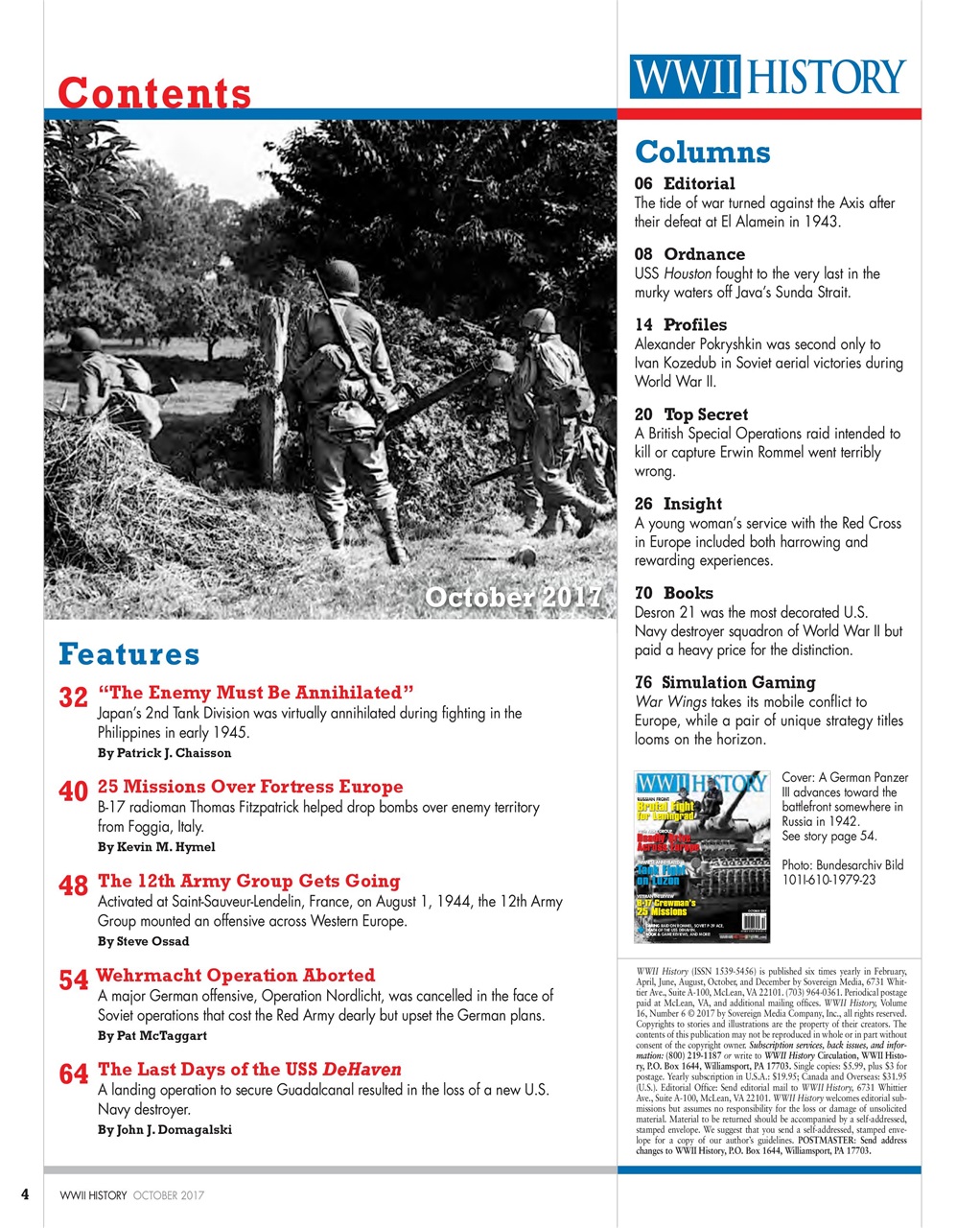 WW2 History Magazine Preview Pages