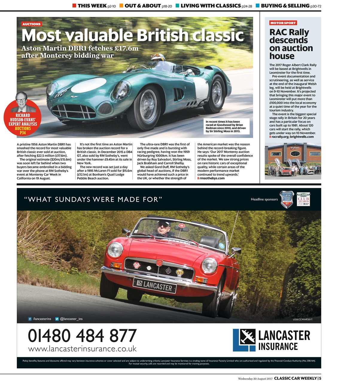 Classic Car Weekly Preview Pages