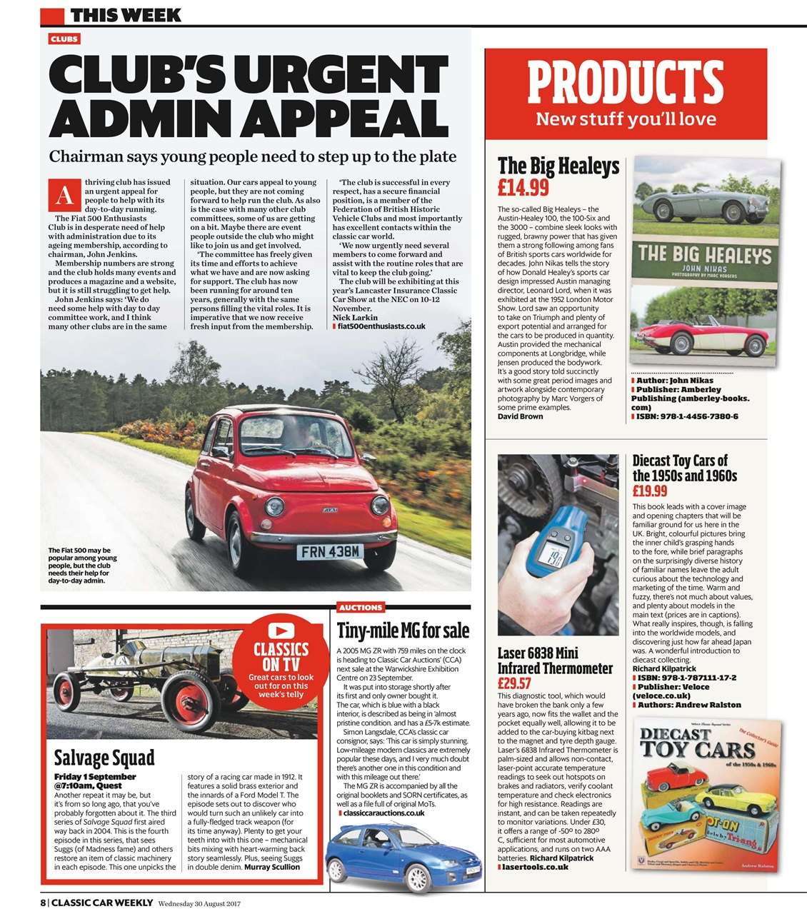 Classic Car Weekly Preview Pages