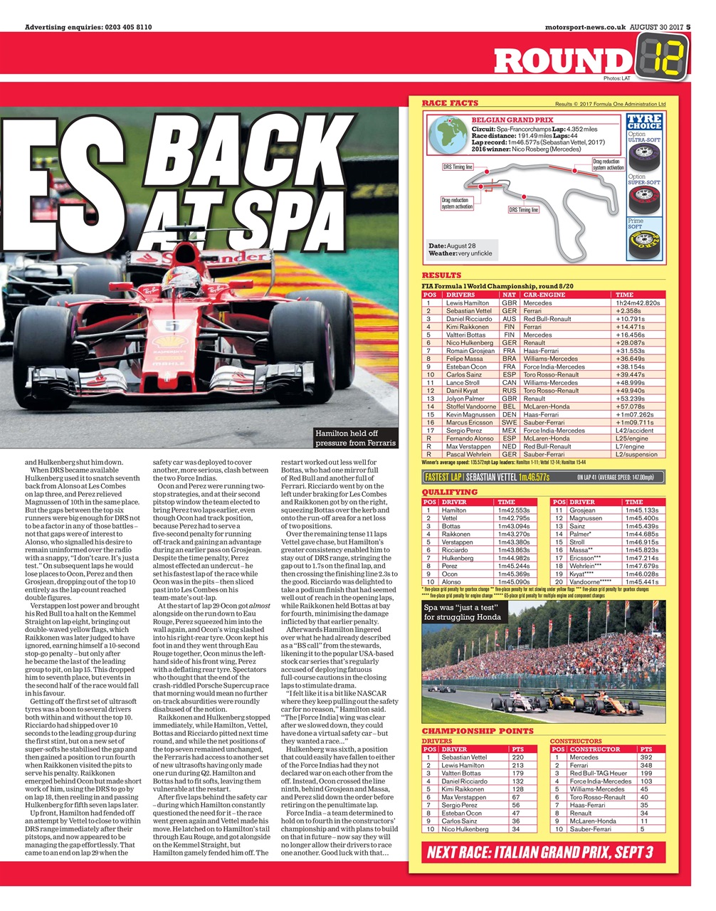 Motorsport News Preview Pages