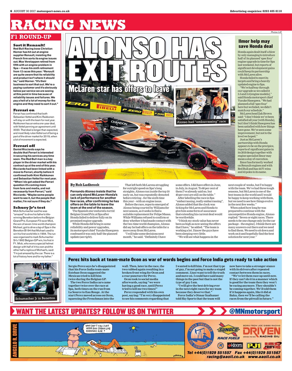 Motorsport News Preview Pages