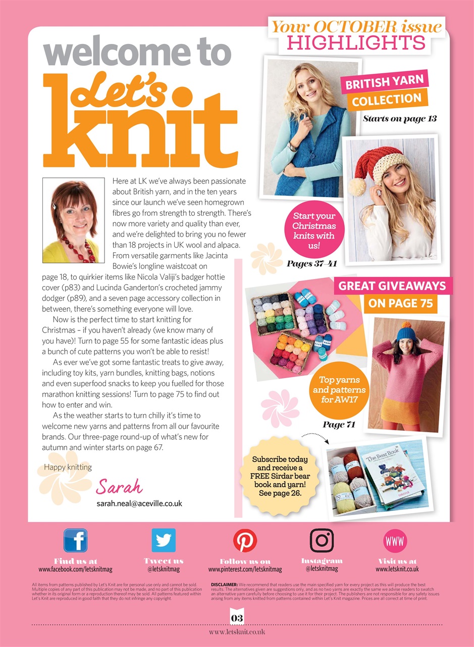 Let's Knit Preview Pages