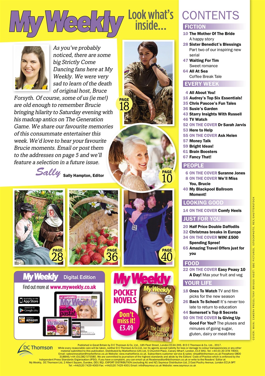 My Weekly Preview Pages