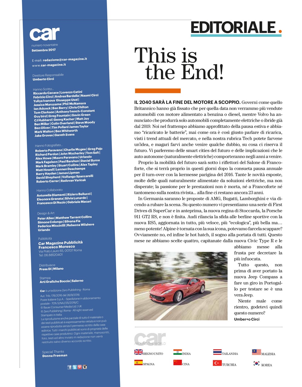 CAR magazine Italia Preview Pages