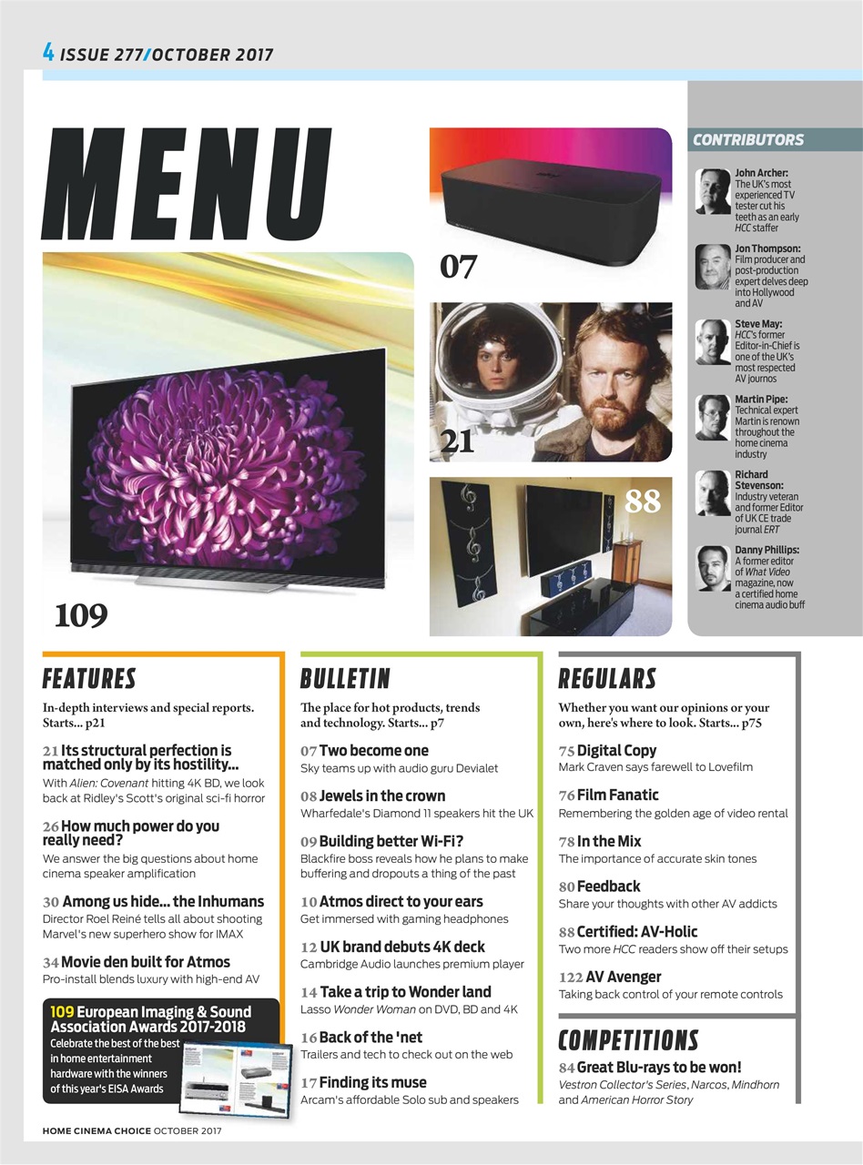 Home Cinema Choice Preview Pages