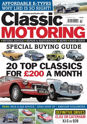 Classic Motoring issue October 2017