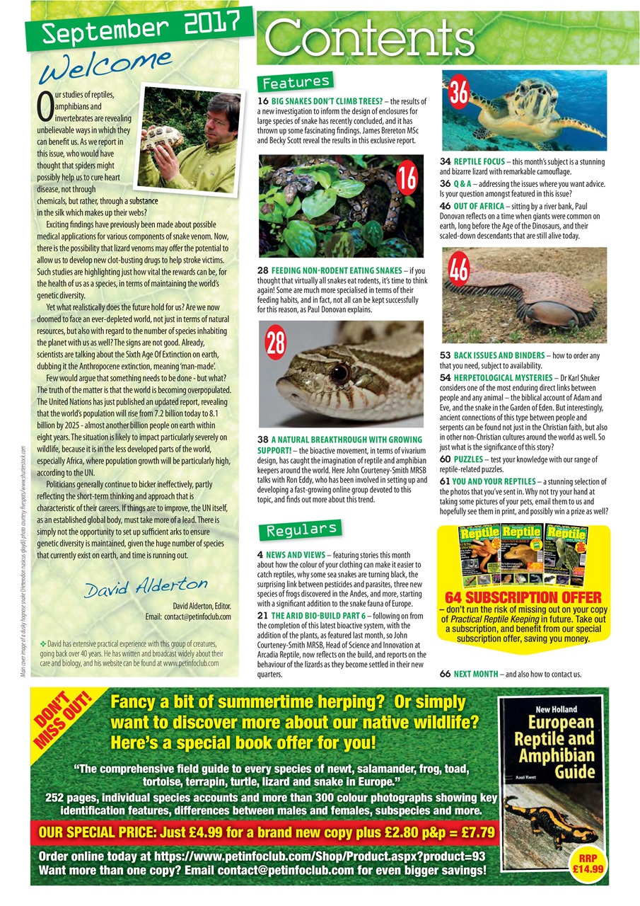 Practical Reptile Keeping Preview Pages